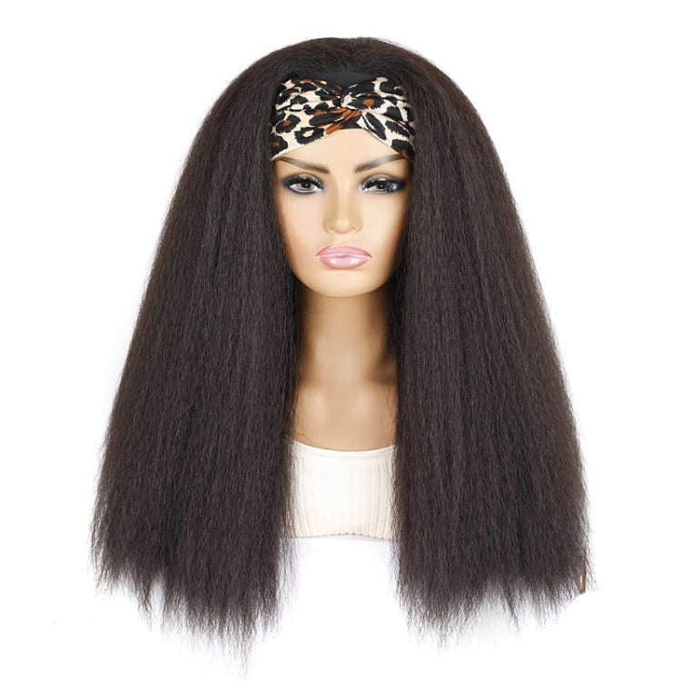 Turban Headband Corn Beard Long Hair Wig Headgear, Color Classification: 4 # XG