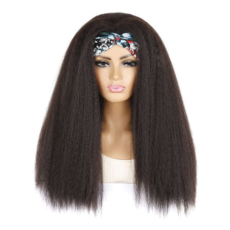 Turban Headband Corn Beard Long Hair Wig Headgear, Color Classification: 4 # XK