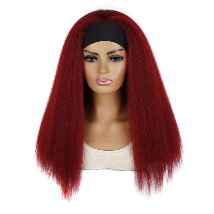 Turban Headband Corn Beard Long Hair Wig Headgear, Color Classification: BUG # 0