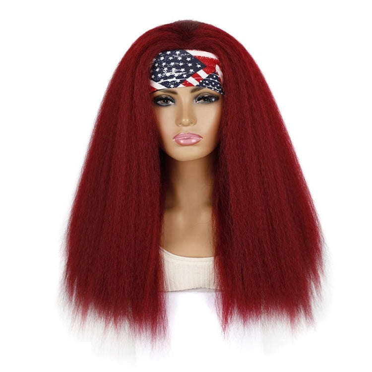 Turban Headband Corn Beard Long Hair Wig Headgear, Color Classification: BUG # H