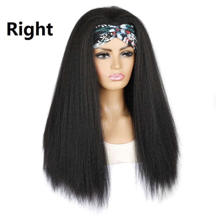 Turban Headband Corn Beard Long Hair Wig Headgear, Color Classification: BUG # XG