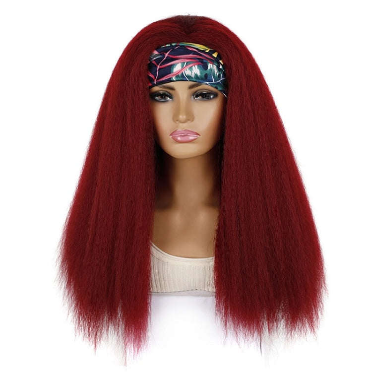 Turban Headband Corn Beard Long Hair Wig Headgear, Color Classification: BUG # C