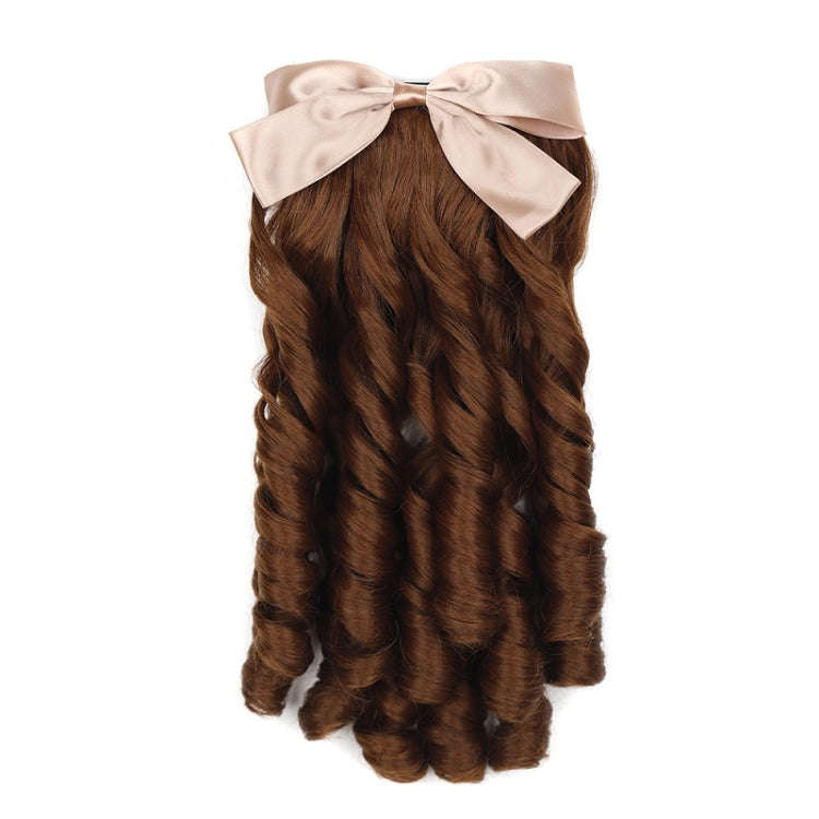 Princess Curly Ponytail Wig Costume Film And Television Retro Prom Comb Ponytail Curly Hair(Light...