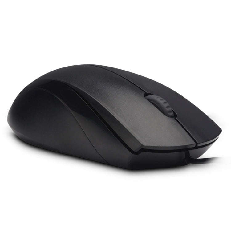 Rapoo N1600 1000 DPI 3 Keys Office Business Silent Wired Mouse, Cable Length: 1.5m(Black)