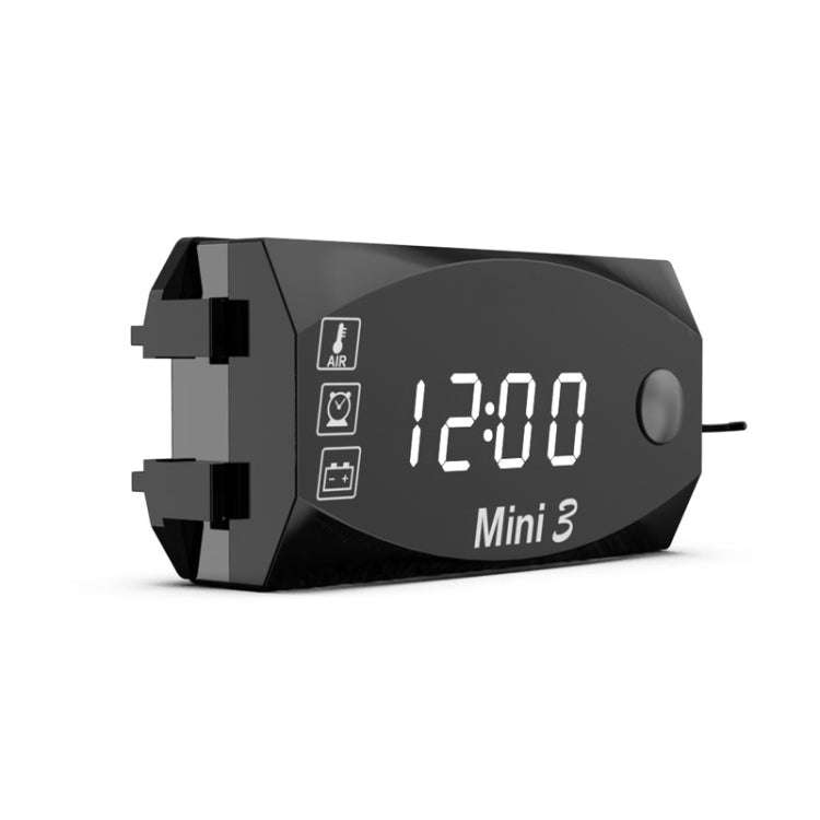 Voltage Clock And Temperature 3 In 1 LED Electronic Meter Large-Screen Digital Display Waterproof...