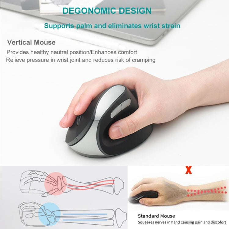 Rapoo MV20 Ergonomic Wireless Silent Vertical Mouse(Silent Version)