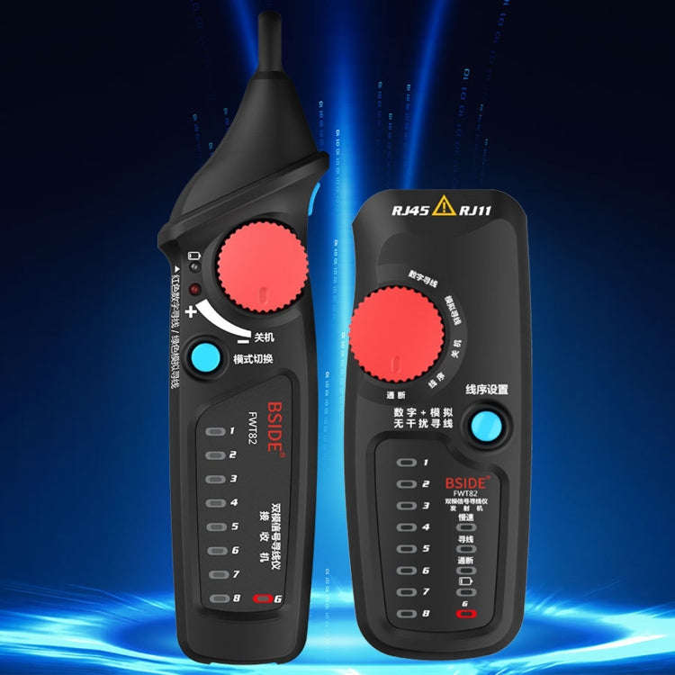 BSIDE FWT82 Analog And Digital Dual-Mode Anti-Interference Intelligent Line Finder Network Cable ...