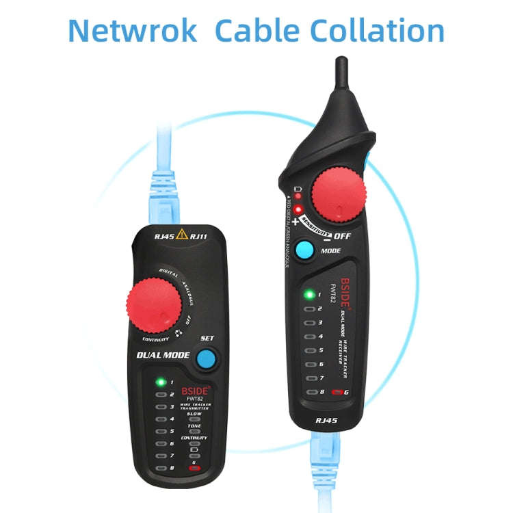 BSIDE FWT82 Analog And Digital Dual-Mode Anti-Interference Intelligent Line Finder Network Cable ...