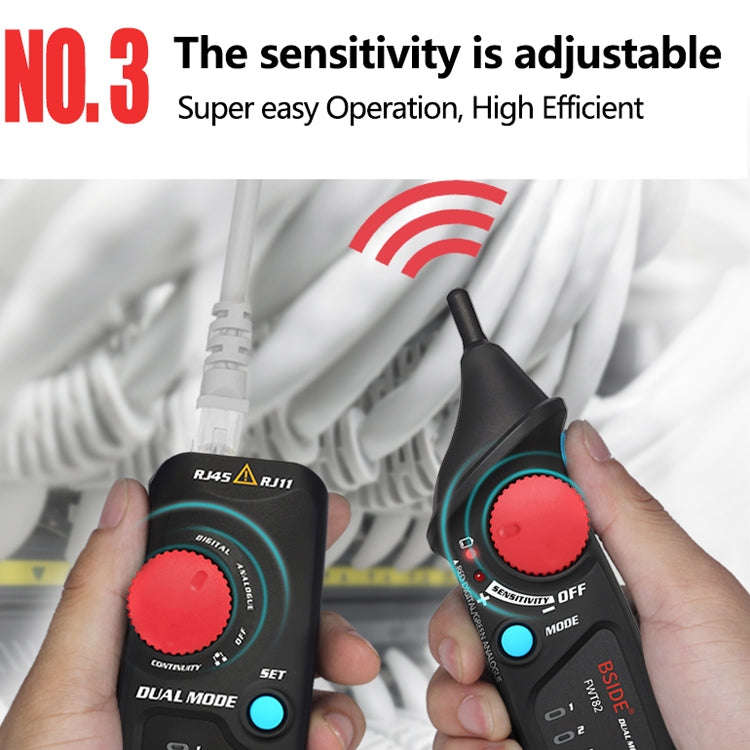 BSIDE FWT82 Analog And Digital Dual-Mode Anti-Interference Intelligent Line Finder Network Cable ...