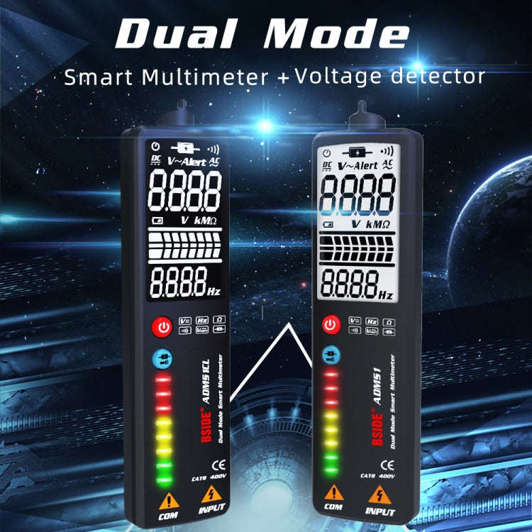 BSIDE Dual-Mode Smart Large-Screen Display Multimeter Electric Pen Portable Voltage Detector, Spe...