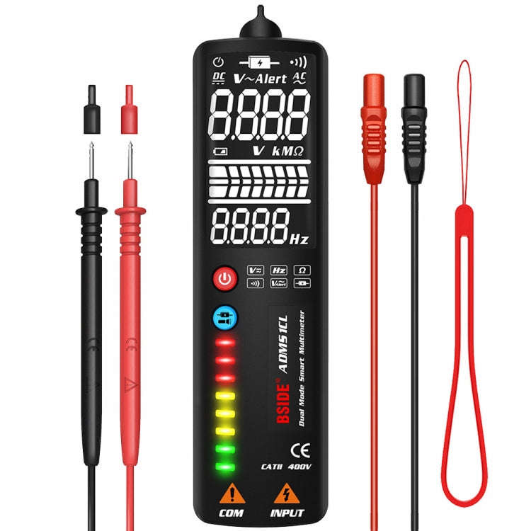 BSIDE Dual-Mode Smart Large-Screen Display Multimeter Electric Pen Portable Voltage Detector, Spe...