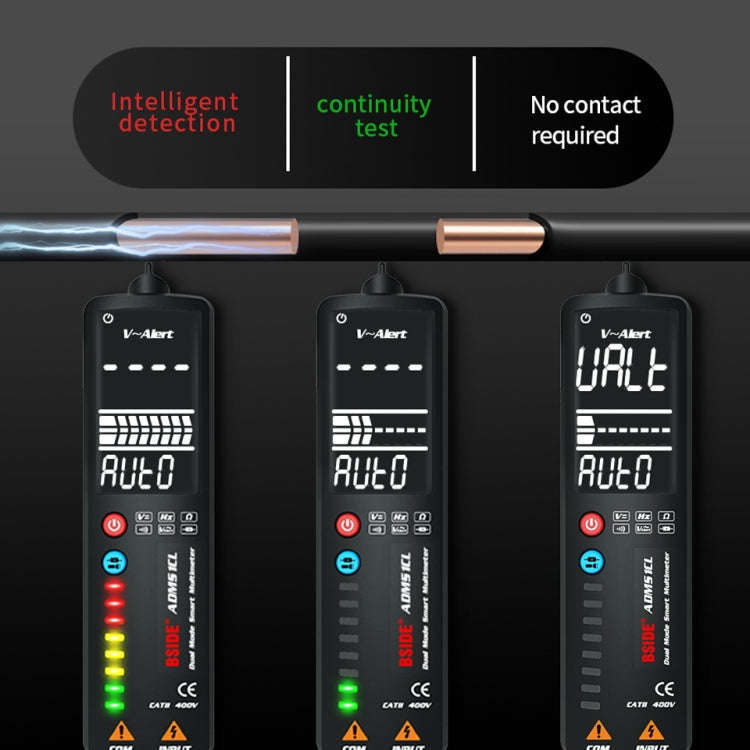 BSIDE Dual-Mode Smart Large-Screen Display Multimeter Electric Pen Portable Voltage Detector, Spe...