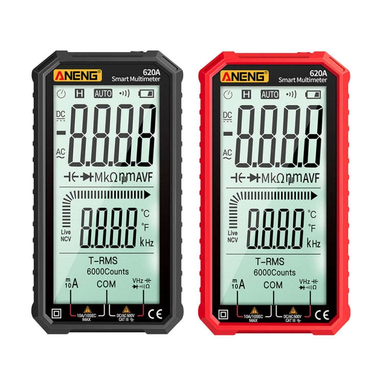ANENG 620A Full Screen Smart Digital Multimeter(Red)