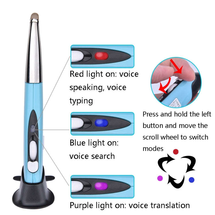 PR-06S Voice Control AI Wis Mouse Handwriting Wireless Mouse(Red)