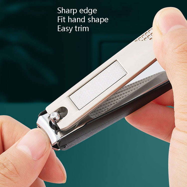 5pcs /Set Nail Scissors Portable Manicure Tool, Style: Anti-splash (Silver)