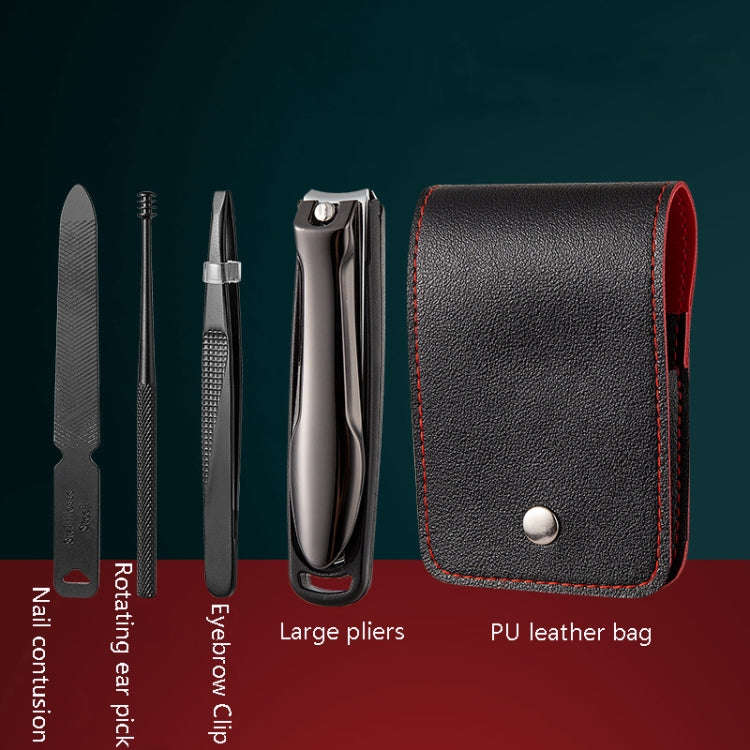 5pcs /Set Nail Scissors Portable Manicure Tool, Style: Anti-splash Praying Mantis (Single Pliers)