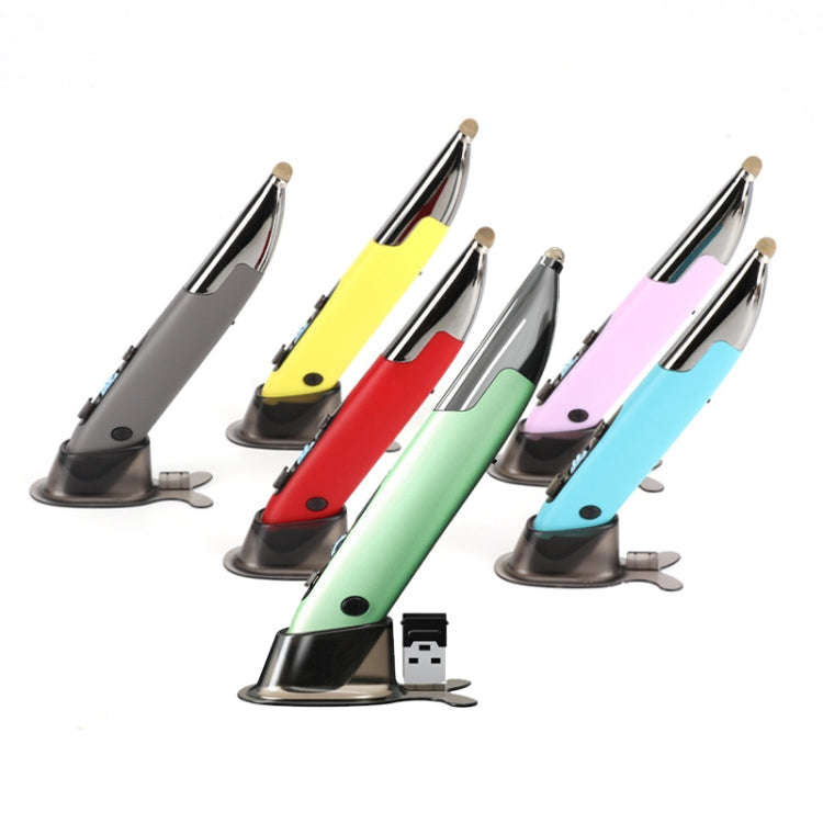 PR-A19 2.4GHz Wireless Charging Bluetooth Mouse Pen Type Shining Quiet Mouse(Red)