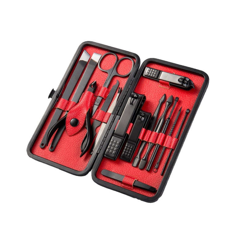 15 In 1 Nail Clipper Home Pedicure Nail Care Tools(Black)