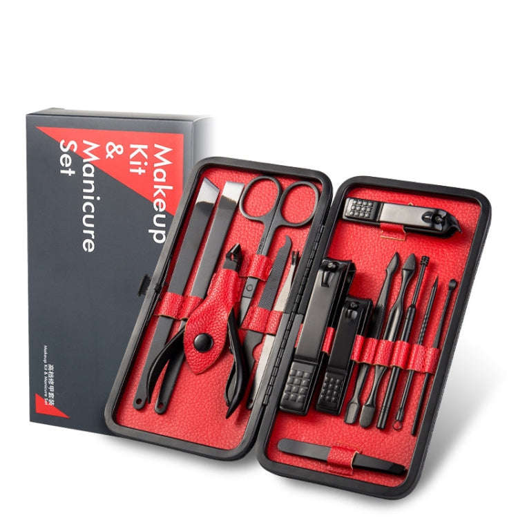 15 In 1 Nail Clipper Home Pedicure Nail Care Tools(Black)