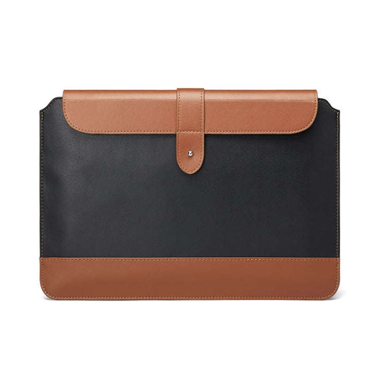 Horizontal Microfiber Color Matching Notebook Liner Bag, Style: Liner Bag (Black + Brown), Applic...