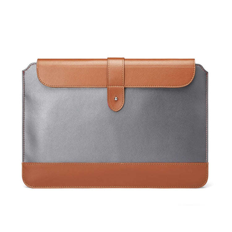 Horizontal Microfiber Color Matching Notebook Liner Bag, Style: Liner Bag (Gray + Brown), Applica...