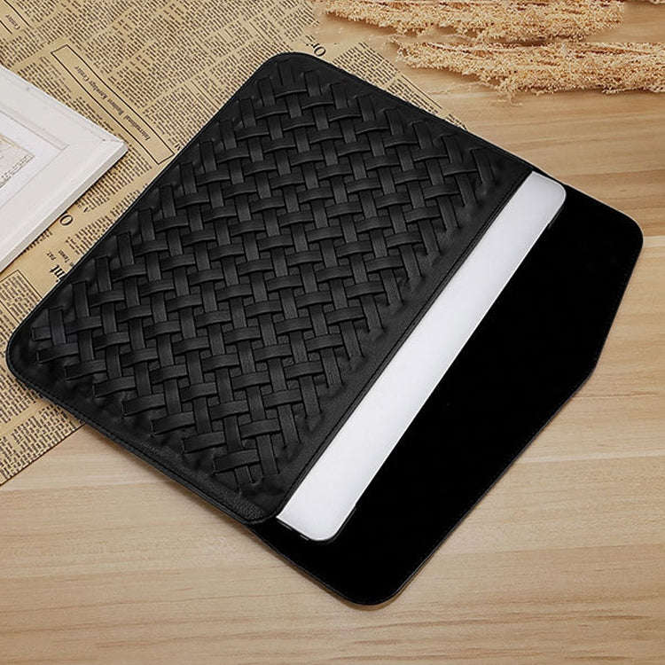 Hand-Woven Computer Bag Notebook Liner Bag, Applicable Model: 15 inch (A1707 / 1990/1398/2141)(Si...