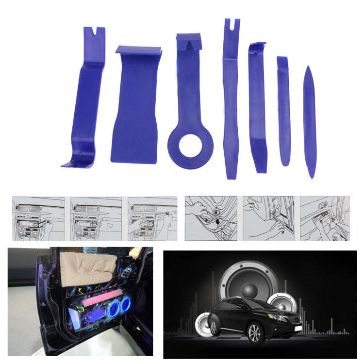 7 PCS Car Audio Conversion Tool DVD Audio Door Panel Disassembly Instrument Panel Disassemble Set...