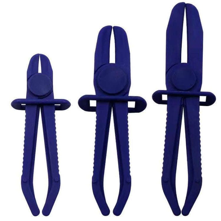 3 PCS/Set Car Nylon Hose Clamp Tool Set Brake Fuel Water Line Clamp Plier (Blue)