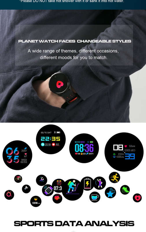 Q88 Smart Watch IP68 Waterproof Men Sports Smartwatch Android Bluetooth Watch Support Heart Rate ...
