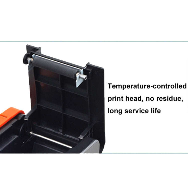 Xprinter XP-T58L 58mm Supermarket Cashier Receipt Thermal Printer, Spec: USB Port(UK Plug)