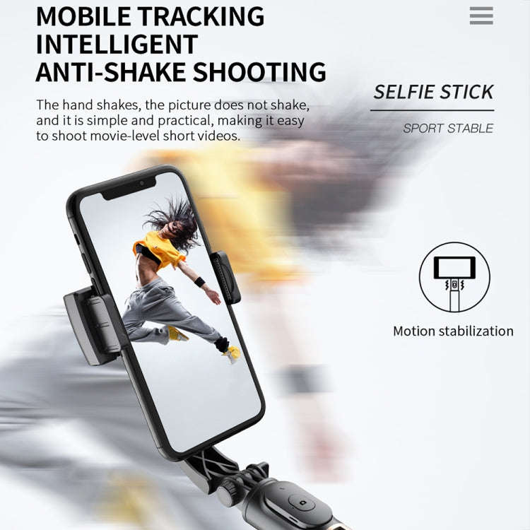 CYKE Q08 Anti-Shake Gimbal Bluetooth Selfie Stick Handheld Phone Live Tripod(No light Version)