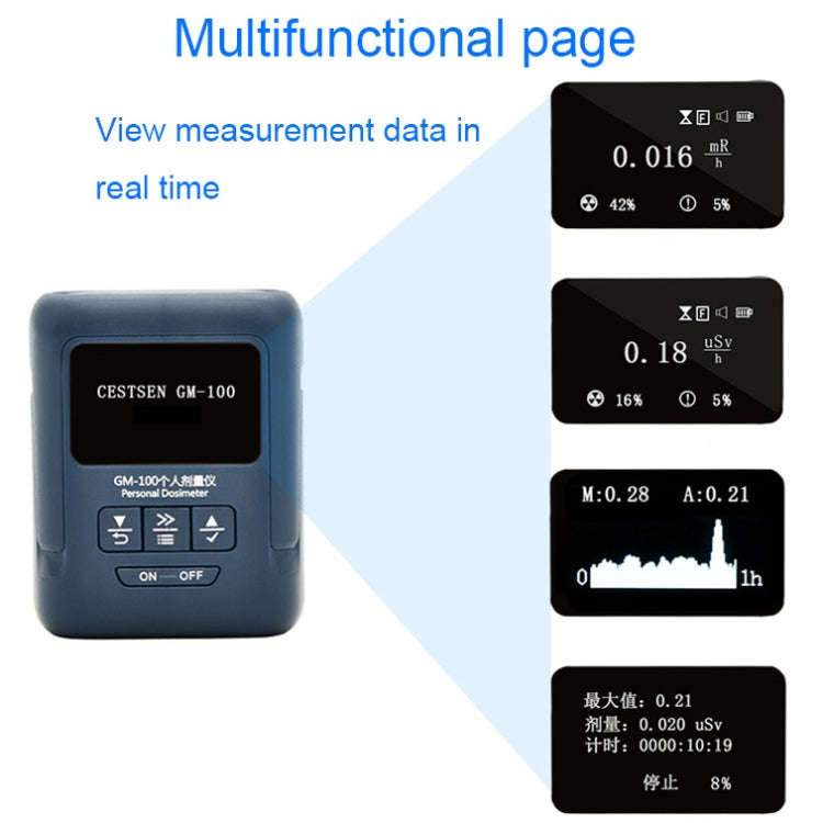 Nuclear Radiation Detector Radioactive Environment X-Ray Detector, Style: GM100