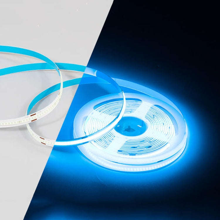 1m 24V 320 Beads 12W 8mm Wide COB Adhesive Decorative LED Light Strip, Style: Ice Blue(Color Mono...