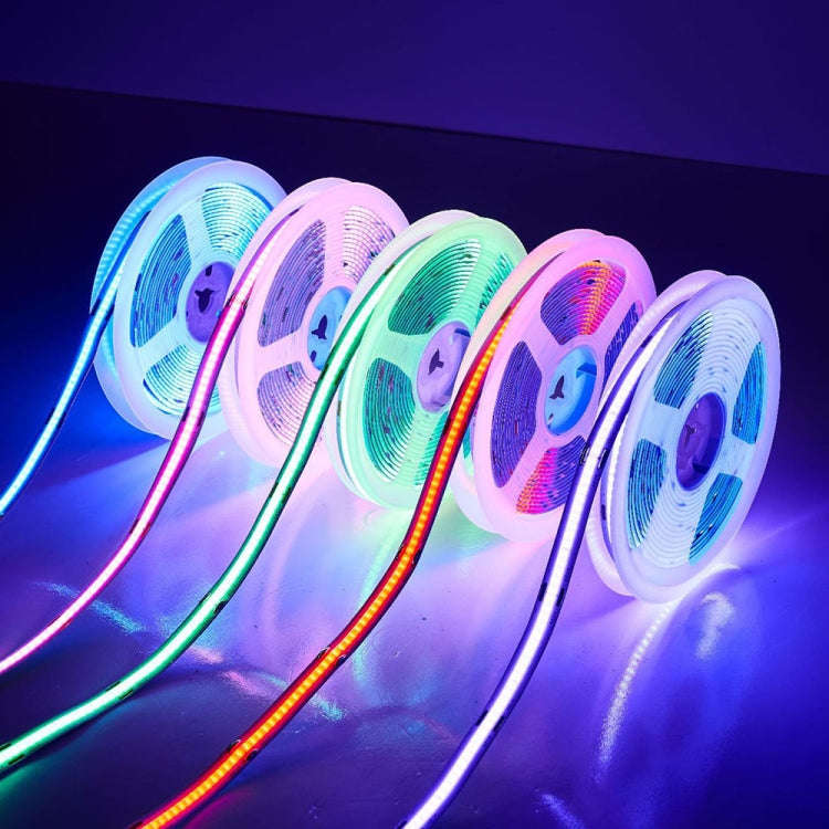 1m 24V 320 Beads 12W 8mm Wide COB Adhesive Decorative LED Light Strip, Style: Red(Color Monochrom...