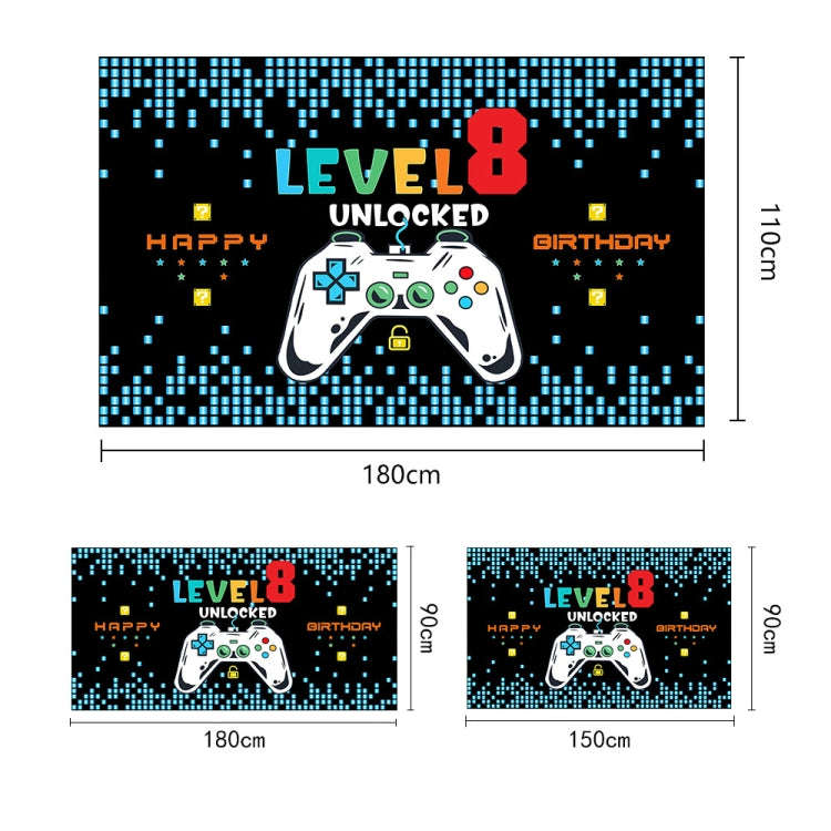 150x90cm Game Console Theme Birthday Background Birthday Party Decoration Banner(2023SRB54)