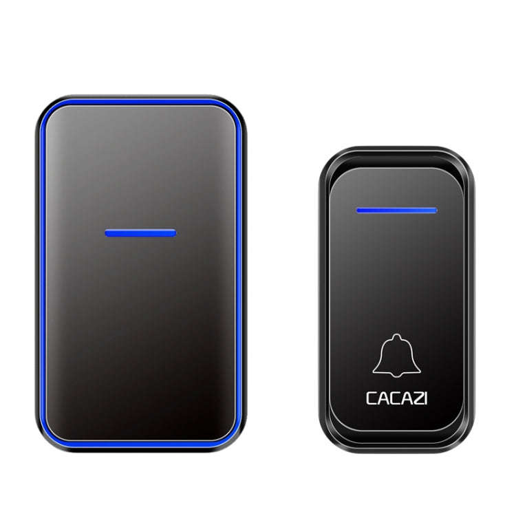 CACAZI Home Smart Digital Wireless Doorbell Remote Electronic Doorbell Elderly Pager, Style: UK P...