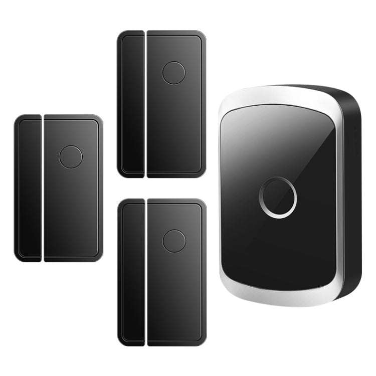 CACAZI M20 1 For 3 Split Type Door Opening Sensor Reminder Smart Wireless Doorbell Alarm, Style: ...