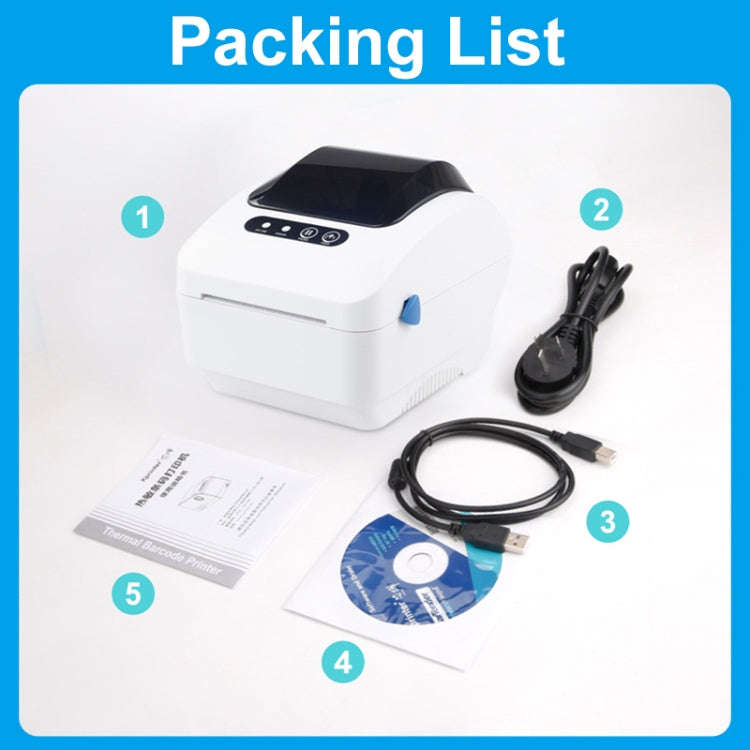 Xprinter XP-320B 80mm Thermal Barcode Supermarket Cashier Label Printer, Spec: USB+Bluetooth(UK P...