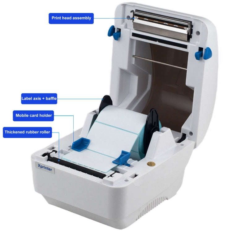 Xprinter XP-320B 80mm Thermal Barcode Supermarket Cashier Label Printer, Spec: USB(EU Plug)