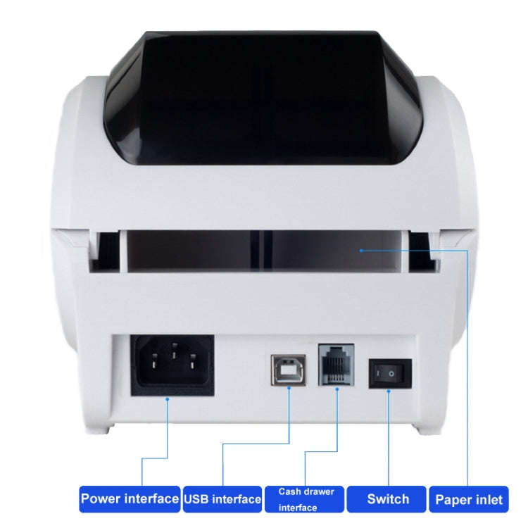 Xprinter XP-320B 80mm Thermal Barcode Supermarket Cashier Label Printer, Spec: USB(EU Plug)