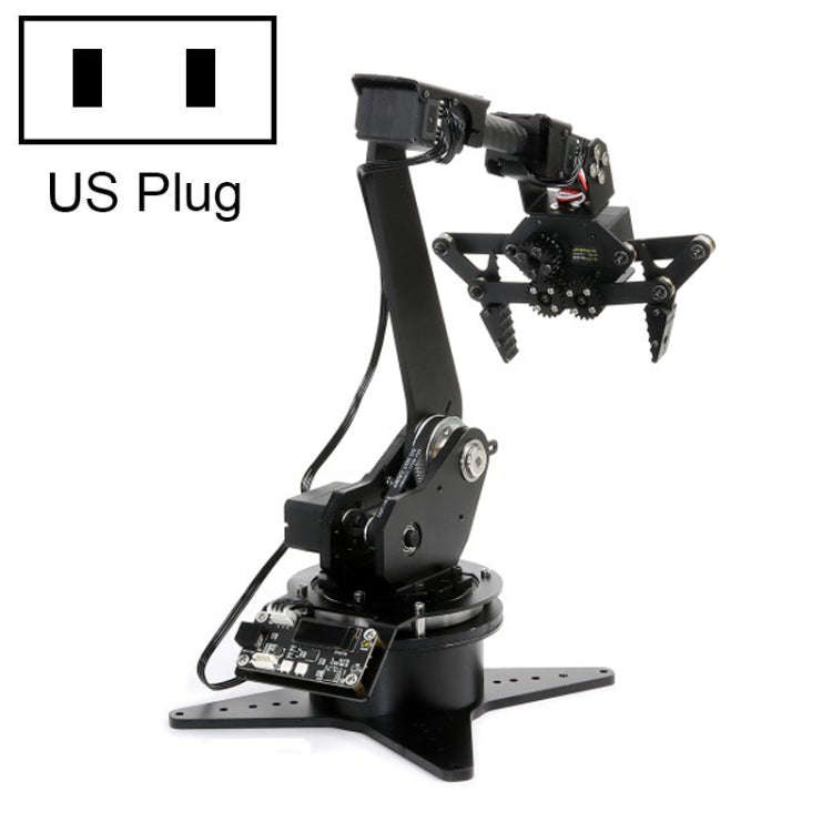 Waveshare High-Torque Serial Bus Servo, Desktop Robotic Arm Kit, Based On ESP32, 5-DOF, Plug:US Plug