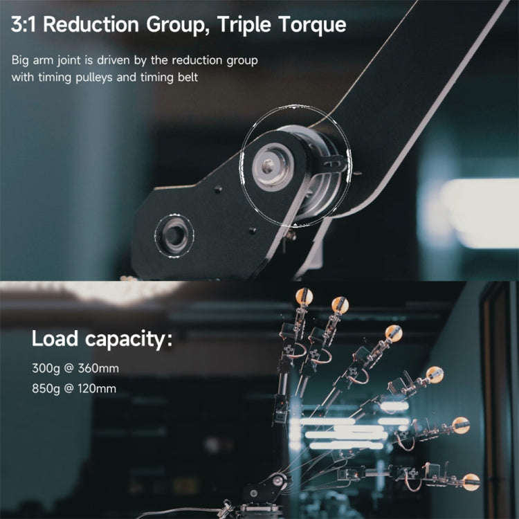 Waveshare High-Torque Serial Bus Servo, Desktop Robotic Arm Kit, Based On ESP32, 5-DOF, Plug:US Plug