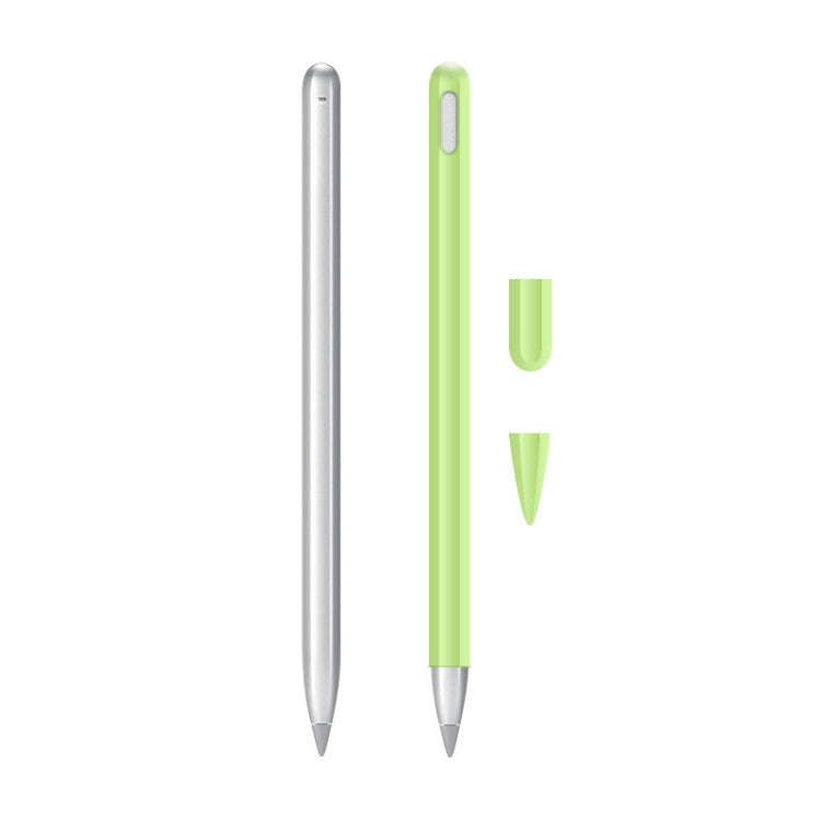 2 Sets 3 In 1 Stylus Silicone Protective Cover + Two-Color Pen Cap Set For Huawei M-Pencil(Matcha...