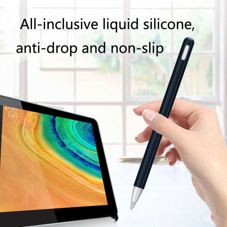 2 Sets 3 In 1 Stylus Silicone Protective Cover + Two-Color Pen Cap Set For Huawei M-Pencil(Orange)