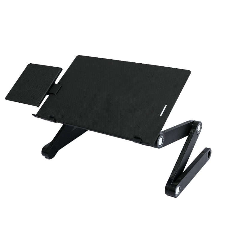 T8 Aluminum Alloy Folding & Lifting Laptop Desk Office Desk Heightening Bracket with Mouse Board ...