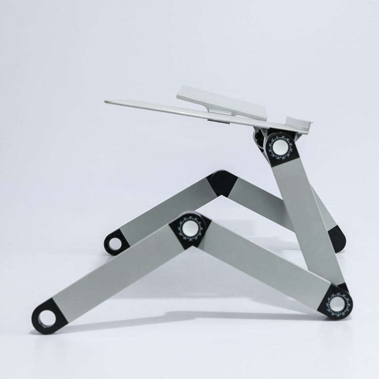 T8 Aluminum Alloy Folding & Lifting Laptop Desk Office Desk Heightening Bracket with Mouse Board ...