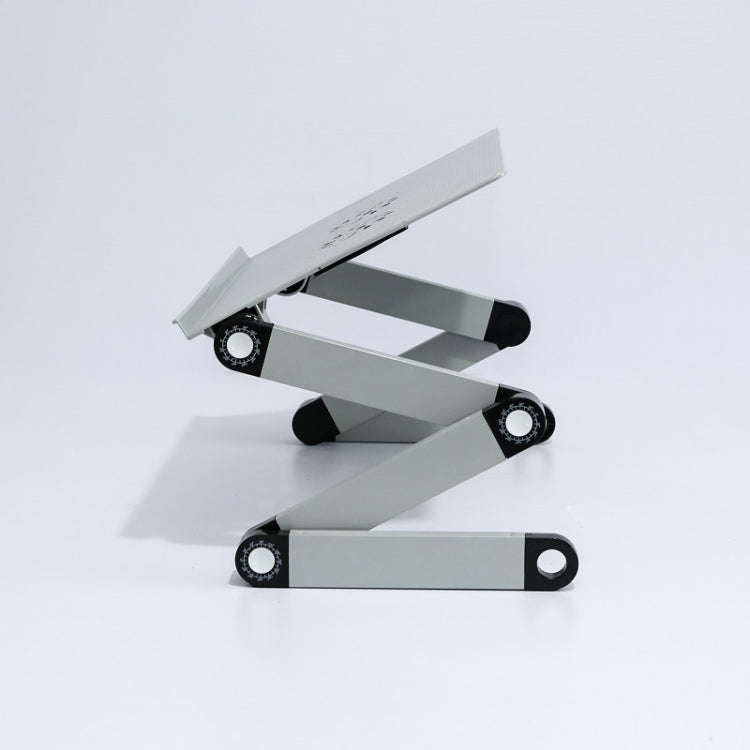 T8 Aluminum Alloy Folding & Lifting Laptop Desk Office Desk Heightening Bracket with Mouse Board ...