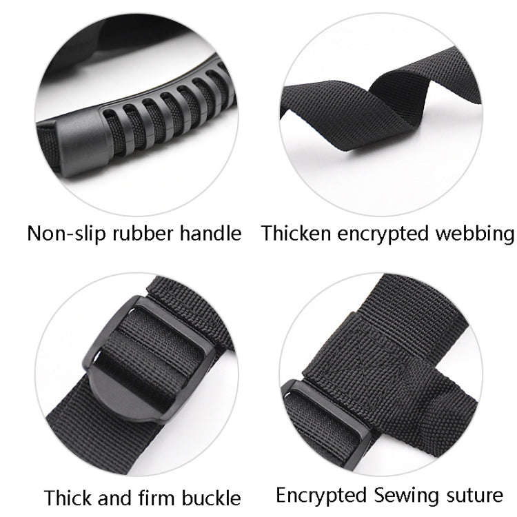 3 PCS Car Top Pull Car Roof Safety Handle(Black)
