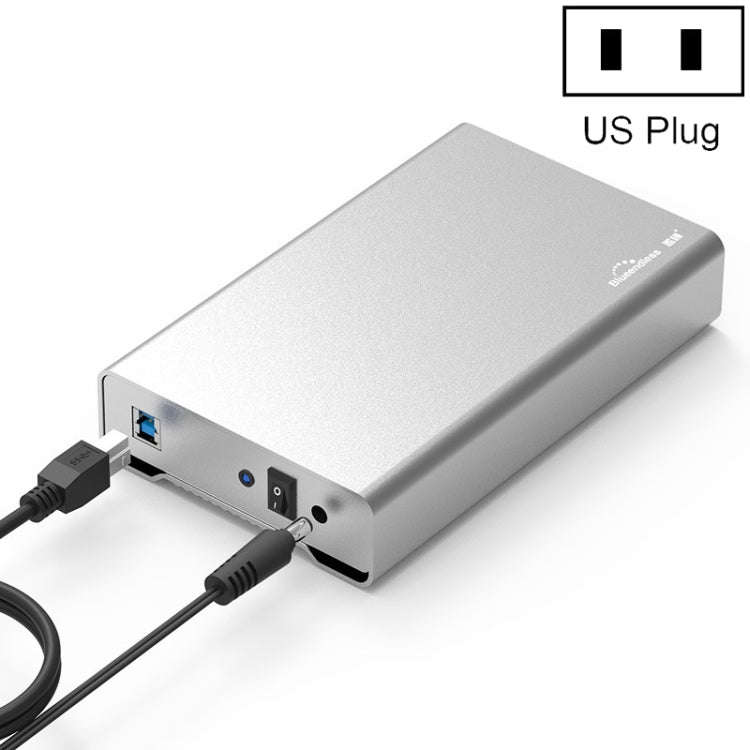 Blueendless U35Q 3.5 Inch Full Metal Mobile Hard Disk Box Type-C/Usb3.0 SATA Serial Desktop PC Ex...
