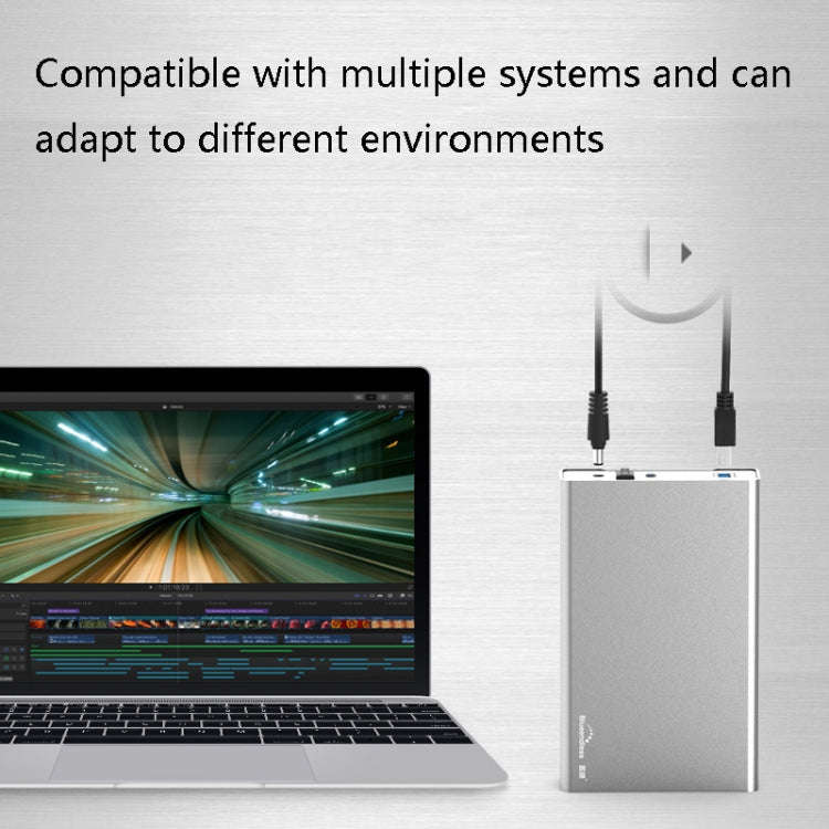 Blueendless U35Q 3.5 Inch Full Metal Mobile Hard Disk Box Type-C/Usb3.0 SATA Serial Desktop PC Ex...